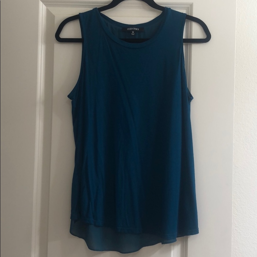 Ellen Tracy tank top with cross back detail